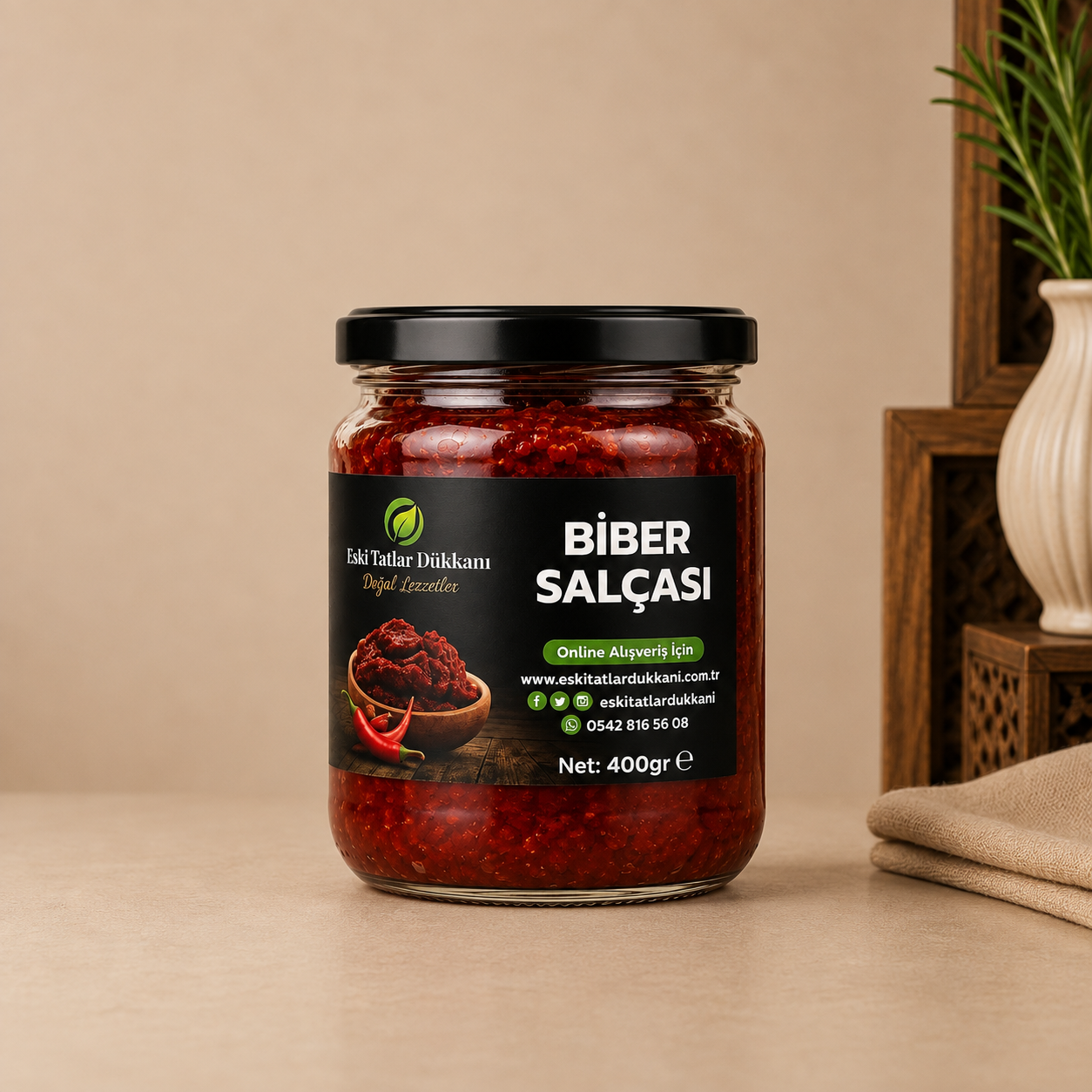 Biber Salçası – Güneşte Kurutma 400 g