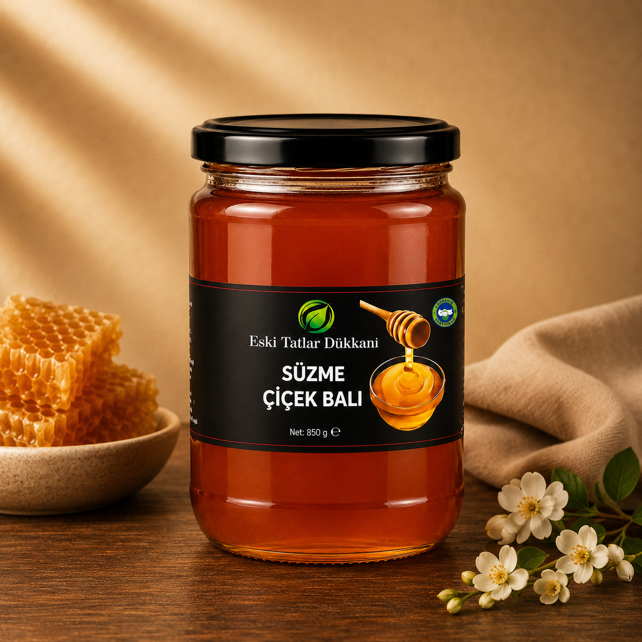 Organik Kafkas Çiçek Balı 850 g
