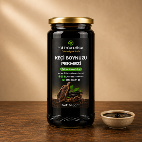 Soğuk Pres Keçiboynuzu Pekmezi 640 g