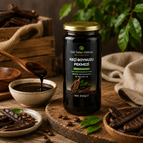 Soğuk Pres Keçiboynuzu Pekmezi 640 g