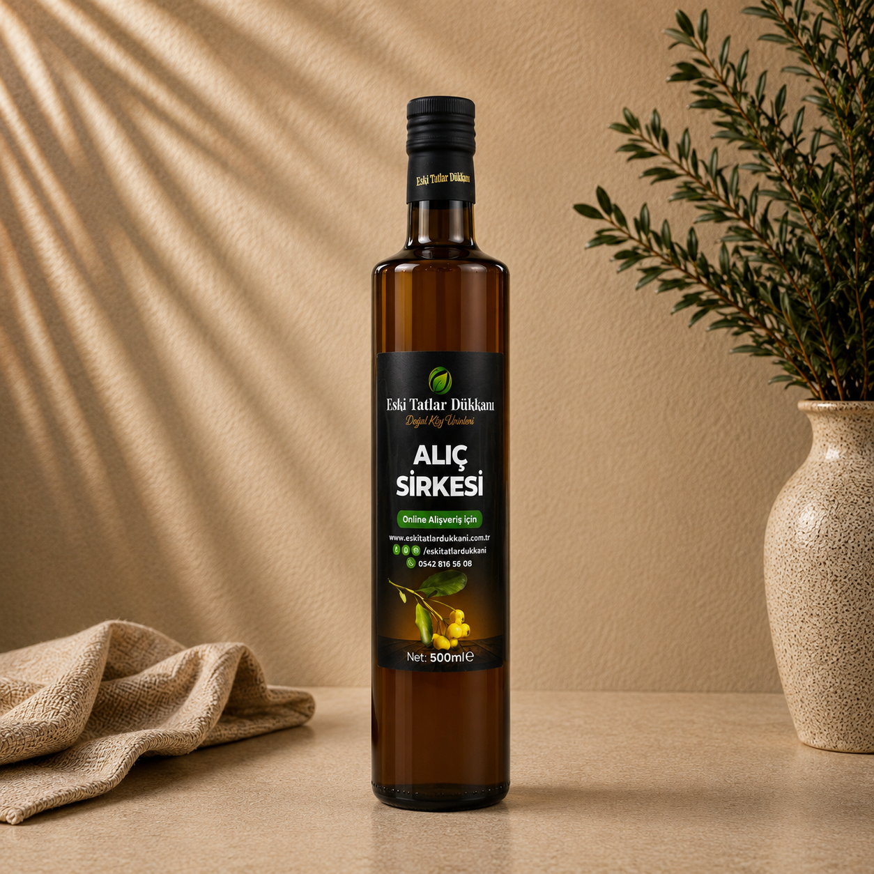 Alıç Sirkesi - Doğal Fermantasyon 500 ml