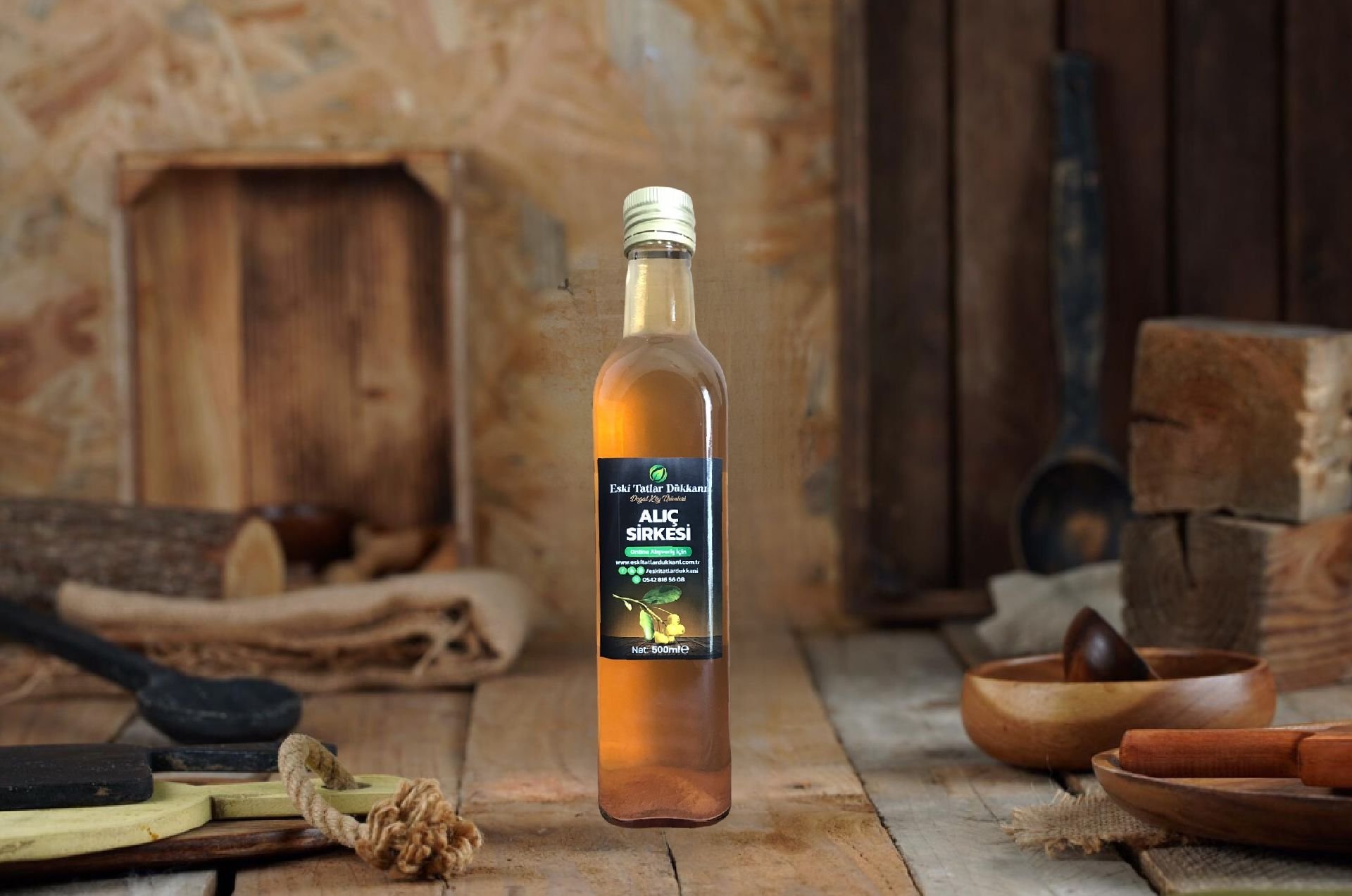 Doğal Fermantasyonlu Alıç Sirkesi (500ml)