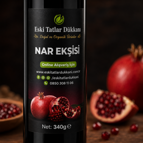 Soğuk Pres Doğal Nar Ekşisi  340 gr