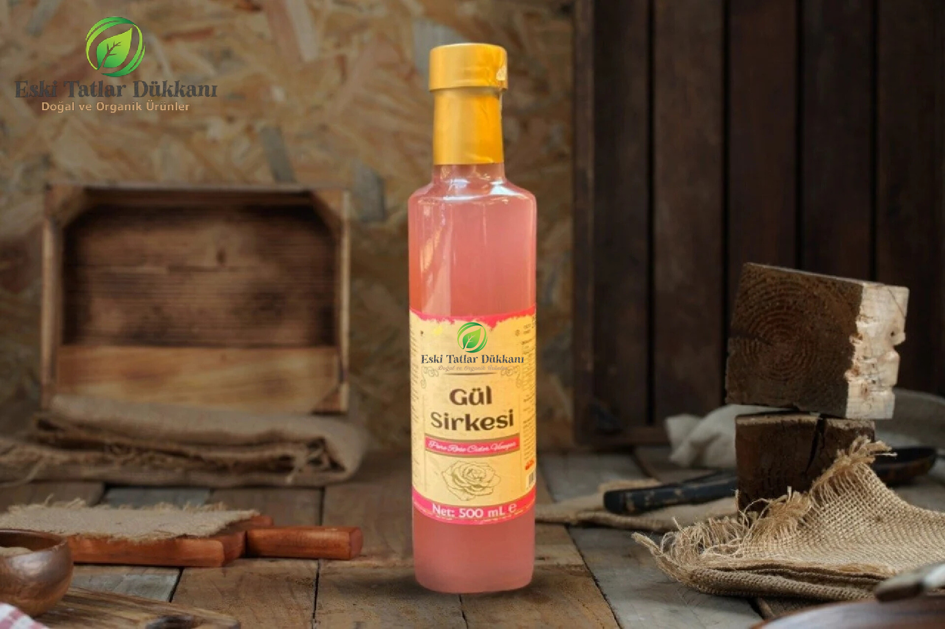 Doğal Fermantasyonlu Gül Sirkesi (500ml)