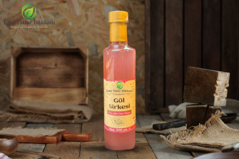 Doğal Fermantasyonlu Gül Sirkesi (500ml)