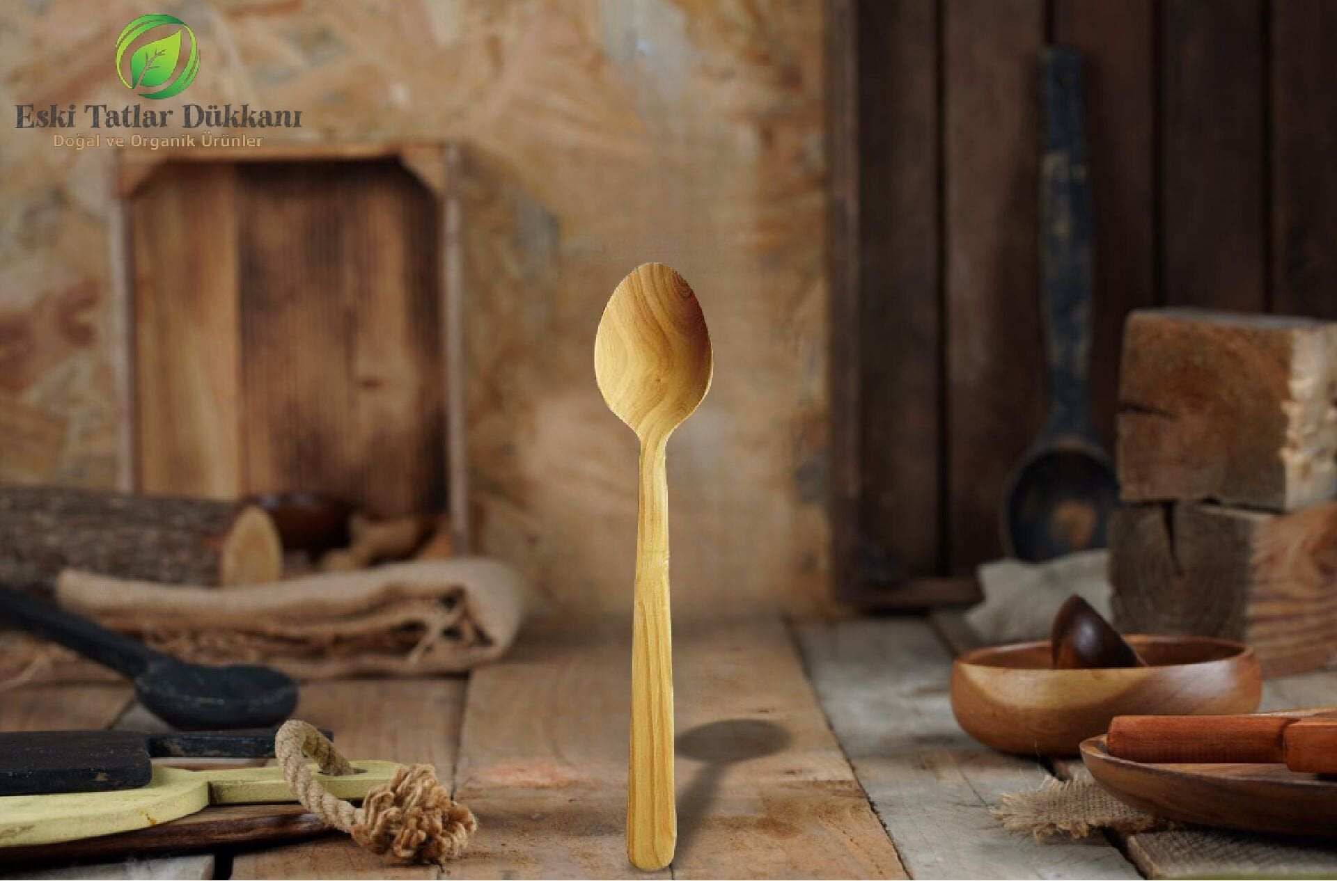 El Yapımı Şimşir Kaşık 30 cm