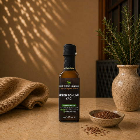 Keten Tohumu Yağı- Soğuk Pres 100 ml