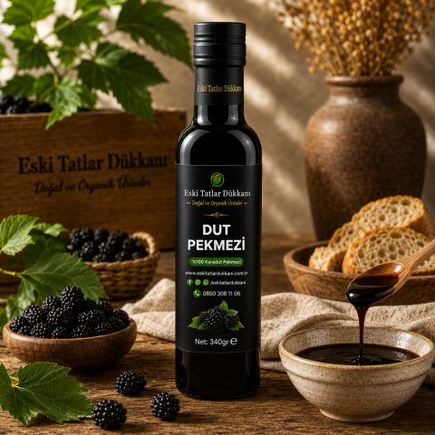 Soğuk Pres Karadut Pekmezi 340 g