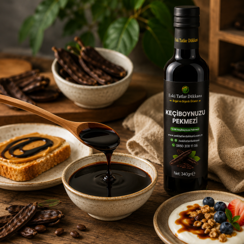 Soğuk Pres Keçiboynuzu Pekmezi 340 g