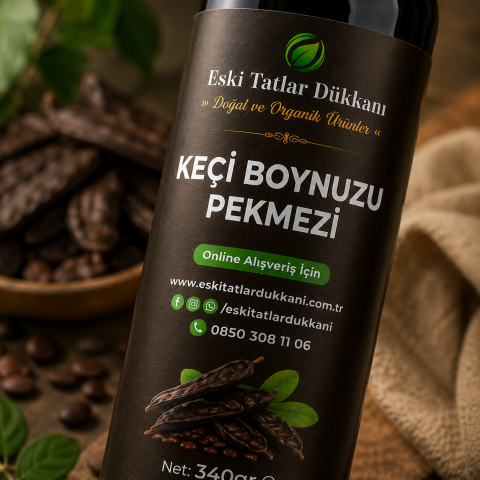 Soğuk Pres Keçiboynuzu Pekmezi 340 g