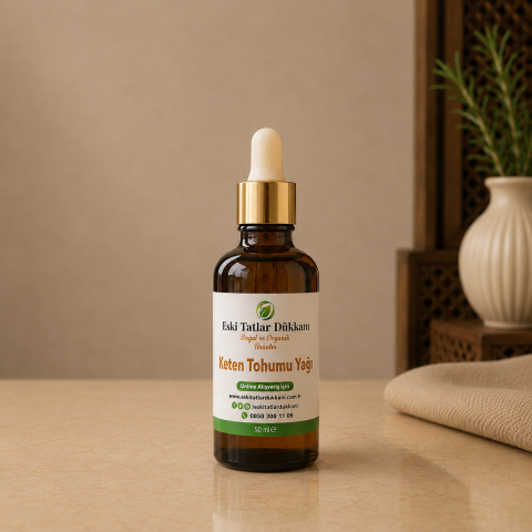 Keten Tohumu Yağı – Soğuk Pres 50 ml