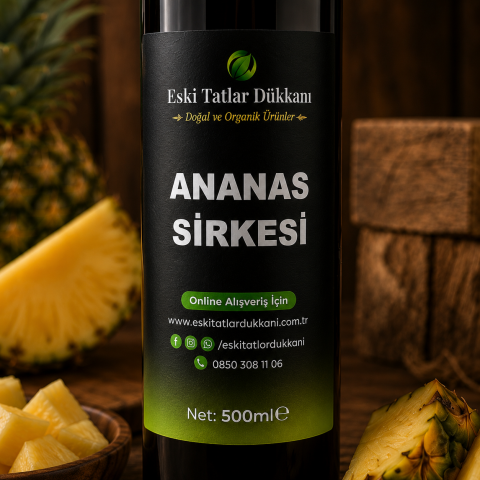 Doğal Fermantasyonlu Ananas Sirkesi 500ml