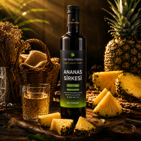 Doğal Fermantasyonlu Ananas Sirkesi 500ml
