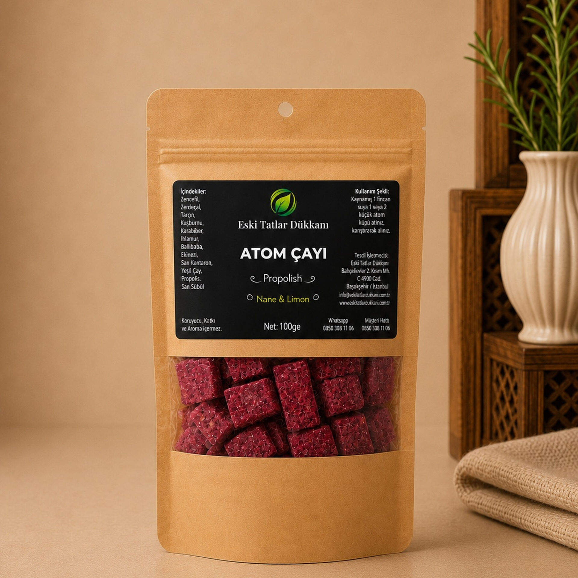 Atom Çayı (Propolisli) 100 Gr