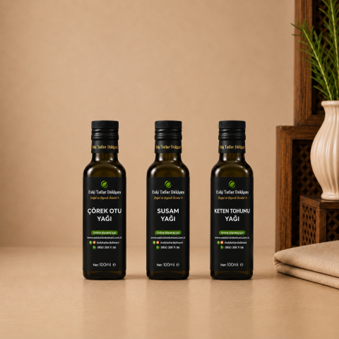 Üçlü Soğuk Pres Yağ Seti 3x100 ml