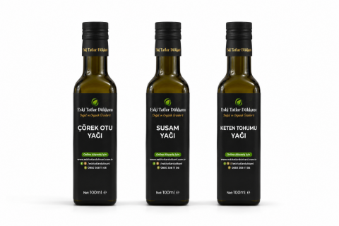 Üçlü Soğuk Pres Yağ Seti 3x100 ml